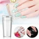 thumbnail image 3 of Estampador de uñas transparente con raspador, sello de silicona para manicura francesa, juego de herramientas de estampado artístico para uñas, 2 piezas, 3 of 4