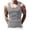 Grey, variant on Men's Casual Fashion Solid Color Tight Fit Sports Sleeveless Vest - Compression Base Layer, Athletic Performance Fabric - Ideal for Gym Training, Running, Basketball, Summer