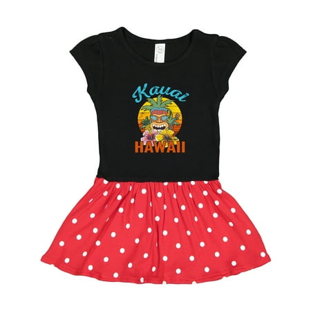 

Inktastic Kauai Hawaii Vacation Tiki Gift Toddler Girl Dress