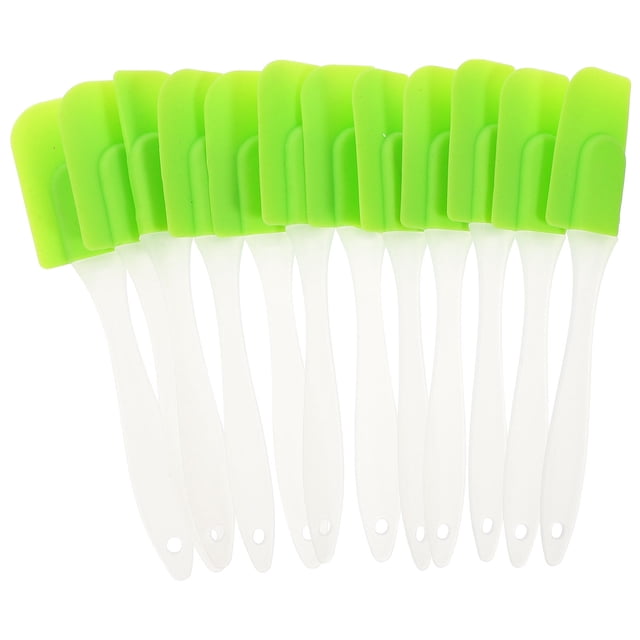 unbranded 12Ud Raspadores De Silicona Para Pasteles Y Con Mango Ergonómico Para Cocina En Casa