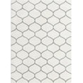 thumbnail image 3 of Unique Loom Trellis Frieze Collection Area Rug - Rounded (9' x 12' 2" Rectangle Ivory/Gray), 3 of 7