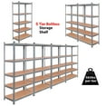 thumbnail image 2 of Costway Étagère de Garage en Acier Robuste 71 Pieds' à 5 Niveaux, Unité de Rangement en Métal à Tablettes Ajustables, 2 of 10