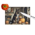 thumbnail image 4 of Belgian Tervuren Fall Kitchen Pumpkins Glass Cutting Board Large 12 in x 15 in, 4 of 5