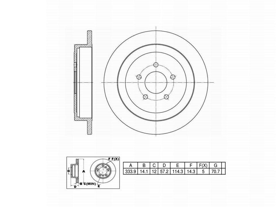 Winstop Brake Rotor, Rear WS238553, Lincoln Town Car 2011-2003