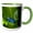 Green/White, variant on 3drose, South America, Suriname. Blue Dart Frog on Leaf., 11oz Mug