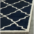 thumbnail image 3 of SAFAVIEH Chatham Clinton Geometric Wool Area Rug, Dark Blue, 7' x 7' Square, 3 of 8