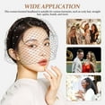thumbnail image 3 of LABELEPH 1Set Circular Black Mesh Veil Headband for Women Bridal and Funeral Accessories, 3 of 8