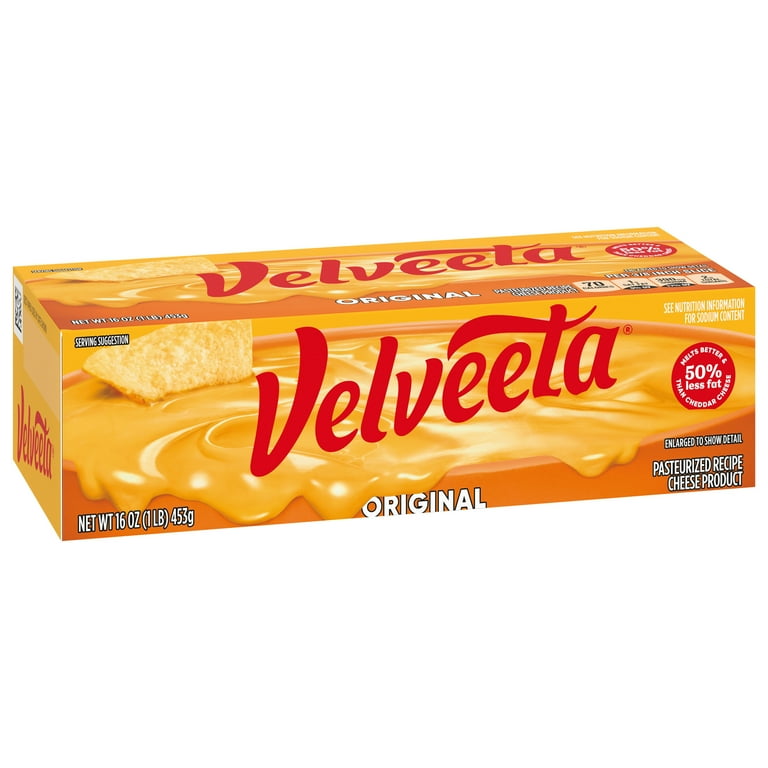 Velveeta Original Melting Cheese Dip & Sauce, 16 Oz Block 