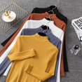 thumbnail image 2 of Sweater Women High Neck Knitted Pullover Sweater 2023 Autumn Winter Clothes Women Long Sleeve Turtleneck Slim Basic Knit Tops, 2 of 5