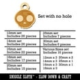 thumbnail image 2 of Witty Skull Icon Wood Mini Charms Shapes DIY Craft Jewelry - With Hole - 25mm (7pcs), 2 of 7