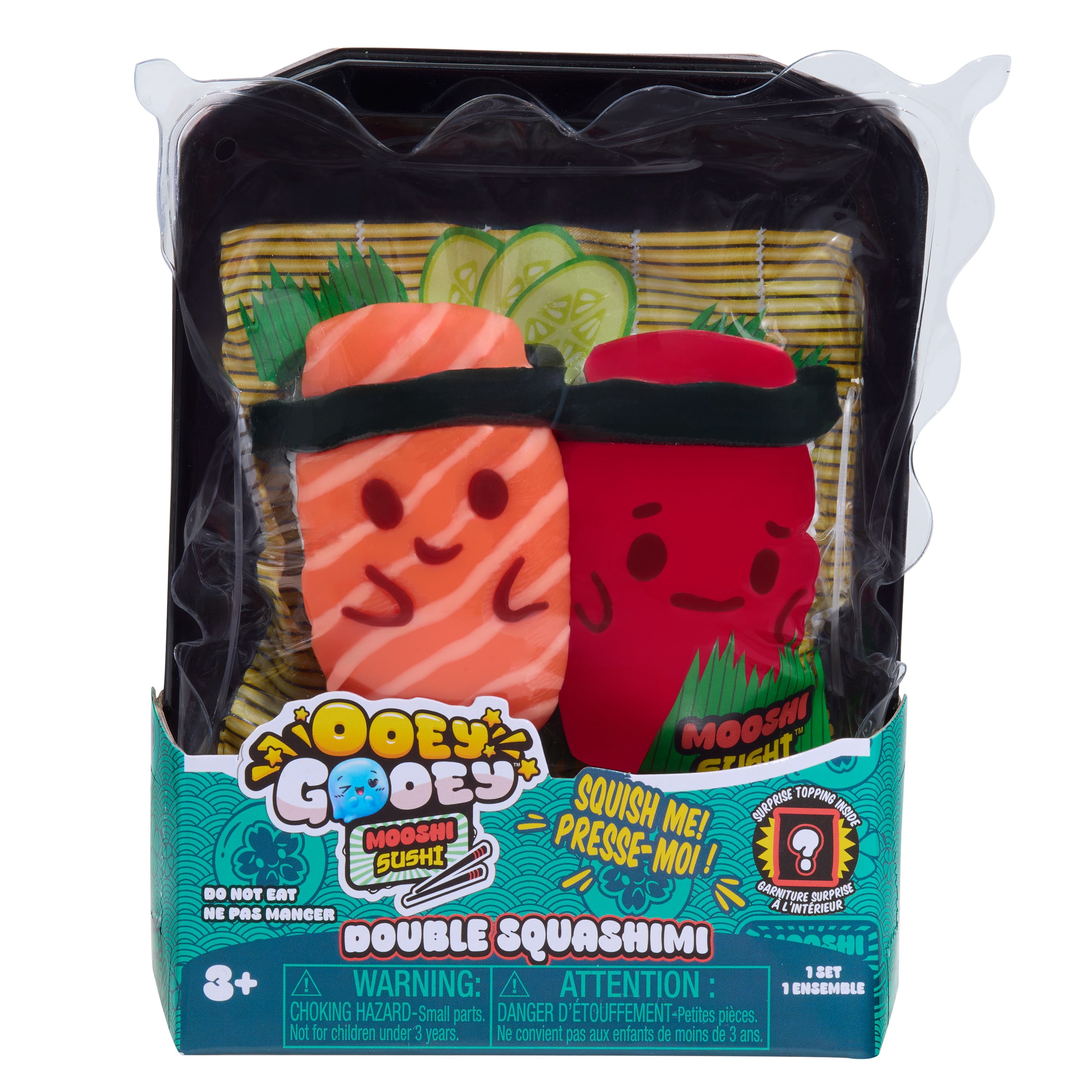 Ooey Gooey Mooshi Sushi Goomaki Squishy Sushi Toy, Stretchy