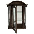 thumbnail image 2 of Design Toscano Rosedale Hardwood Wall Curio Cabinet: Walnut Finish, 2 of 6