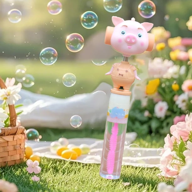 ToyKingdee Bubble Stick Wand Bubble Maker Easter Bunny,Bubble Blower Cute Rabbit Easter Day Basket Toys for Party Outdoor