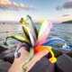 thumbnail image 1 of 10pcs 9 cm T Cail Worm Cebo suave de pesca de plástico Lure Strish Artificial Cebo para trucha de bajo agua dulce Agua salada, 1 of 9