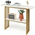 thumbnail image 1 of Gymax 48'' 2-Tier Entryway Hallway Console Table Couch Side Table for Living Room, 1 of 10