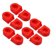 Unique Bargains 10 Pcs Silicone Bicycle Crank Boot Protectors Mountain Bike Sleeve Crank Arm Cover Protection Red