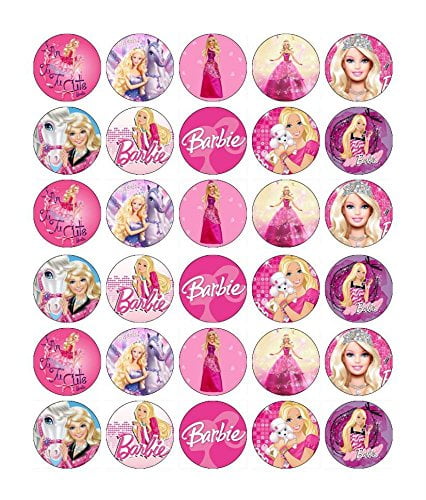 Barbie Rice Krispy Toppers Barbie Candy Apple Toppers Barbie Treat Toppers