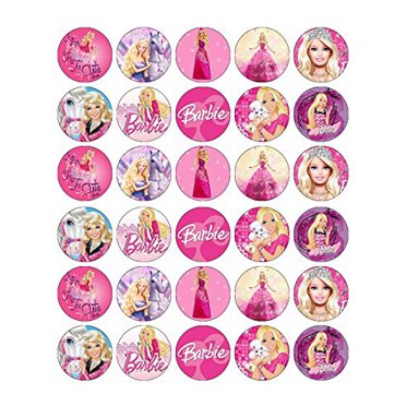 barbie edible frosting image cake topper 1 4 sheet walmart com