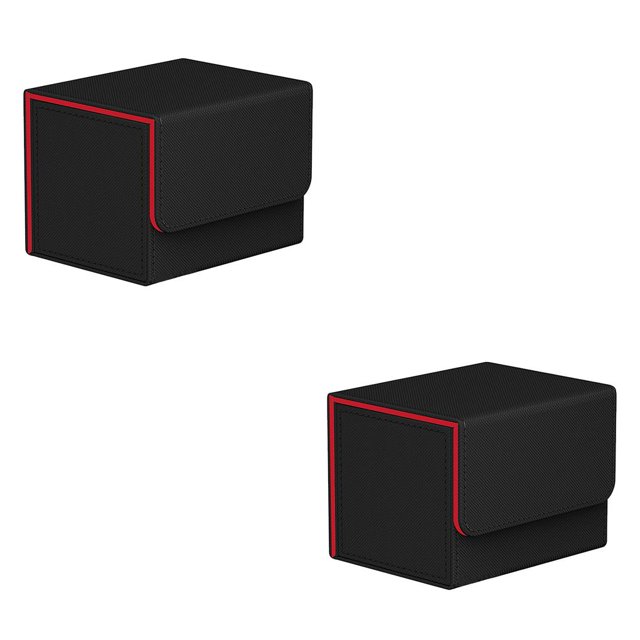Ounissouiy Caja de almacenamiento de tarjetas comerciales con tapa, organizador de gran capacidad, estuches coleccionables para juegos, contenedor Type3 NO3