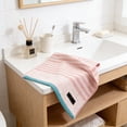 thumbnail image 6 of Kyusrd Stripes Hand Towels for Bathroom,Cotton Soft Absorbent Decorative Hand Towel for Face Spa Bath Gym Kitchen,Red,35x76cm, 6 of 6