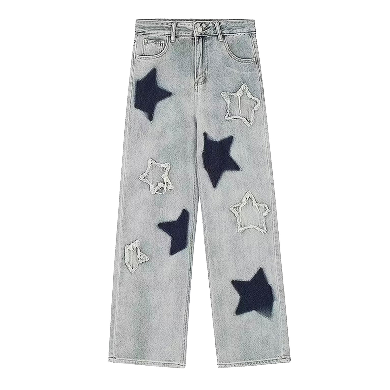 【THEAIRTOWN】Vintage Cutout Denim Pants 201142215-2