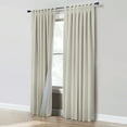 thumbnail image 5 of Commonwealth Ventura Tab Top Dressing Window Curtain Panel Pair - 52x63", Natural, 5 of 7
