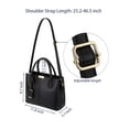 thumbnail image 4 of Spencer Women Satchel Handbags Top Handle Purse Medium Tote Bag Leather Crossbody Purses Shoulder Bag for Work Office Daily, Black, 4 of 10