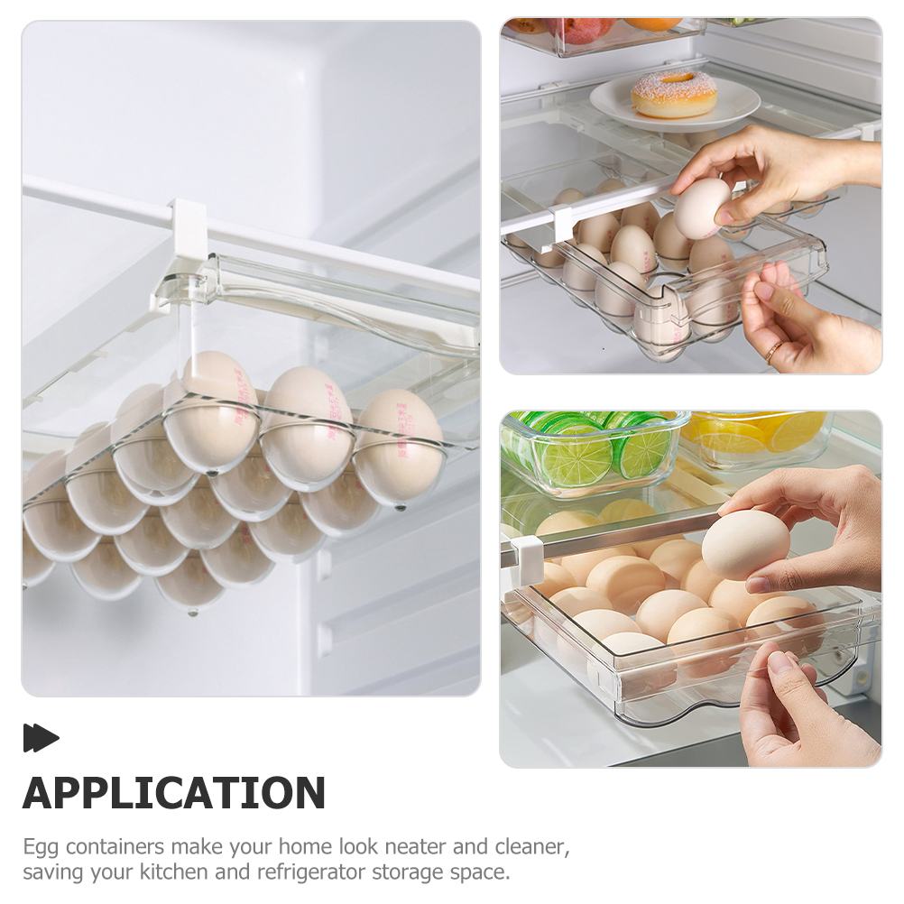 Large Capacity Plastic Crisper Drawer Organizer Bin for Refrigerator Fridge Storage Container Holder