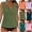 A-Army Green, variant on GERsome Womens Tankini Swimsuits Solid Color Swimwear Tummy Control V-Neck Tank Tops with Bottom Two Piece Bathing Suits S-2XL