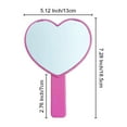 thumbnail image 3 of BELOVING Cute Heart Shaped Mirror Beauty Single Side Look Adorable Design Yellow, 3 of 10
