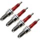 thumbnail image 1 of Red-4p/set Paquete de 3 bujías D8TC de repuesto para 50cc 70cc 90cc 110cc 125cc 150cc ATV Dirt Bike Kart Scooter Quad Buggy, 1 of 5