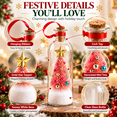 thumbnail image 5 of Recordable Christmas Tree Message in a Bottle Ornament,30-Second Voice Recording Keepsake with Snowy Mini Trees,Glass Holiday Decoration for Mantel(3PCS), Lazyguy, 5 of 9