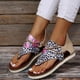 thumbnail image 1 of Zapatos de girasol con punta de clip de verano para mujer Sandalias planas cómodas con cremallera Sandalias de playa informales Wmkox8yii nm5229, 1 of 9