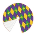 thumbnail image 3 of Salouo Mardi Gras Christmas Tree Skirt 48" Farmhouse Christmas Decorations Snowman Xmas Tree Skirt Tree Mat for Holiday Party Decor, 3 of 8