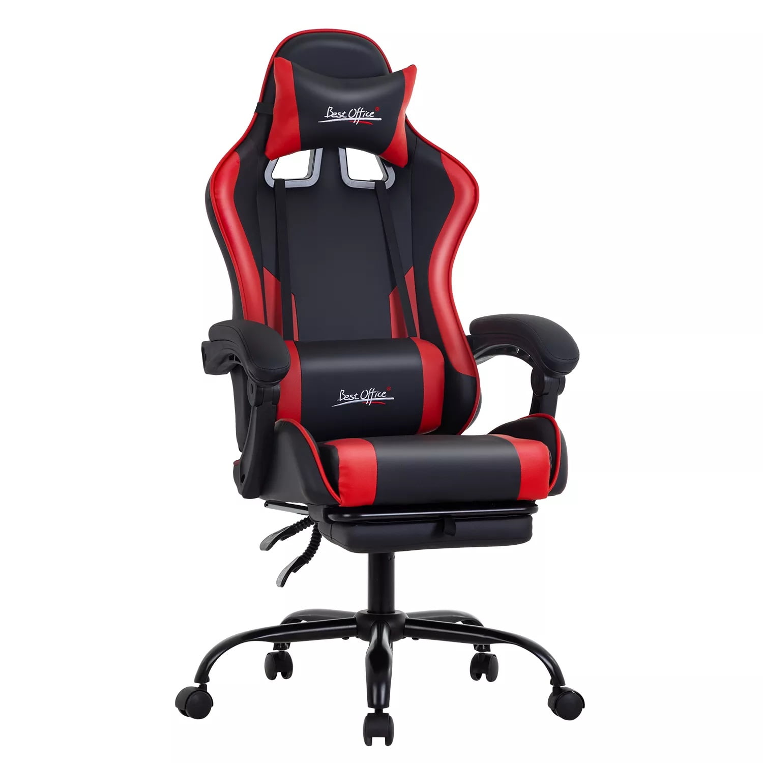 YRLLENSDAN Gaming Chair with Footrest, Ergonomic Office Chair with Arms