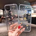 thumbnail image 2 of Designed for iPhone 14 Pro Max Flowers Case, Soft Clear Flexible Rubber Pressed Dried Real Flowers Case Girls Glitter Floral Protective Phone Cover for iPhone 14 Pro Max - Yellow, 2 of 5