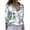 Green, variant on HOWPAY Long Sleeve Shirts for Women Button down Floral Print Loose Fit Classic Collared Business Casual Shirts Stretch Oversized Fall Outfits Blue L