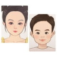thumbnail image 4 of 2 Pcs Makeup Practice Face Board Reusable Silicone Mannequin Head For Makeup Practice Face Painting Tool For Kids And Beginners, 4 of 8