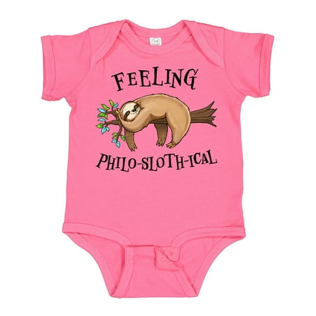 

Inktastic Feeling Philo-Sloth-ical- Cute and Funny Sloth on a Tree Branch Gift Baby Boy or Baby Girl Bodysuit