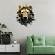 thumbnail image 4 of Escultura de cabeza de animal montada en la pared - estatua de busto de lobo/leopardo/oso, decoración de arte de resina para salón, dormitorio, oficina, bar, 4 of 6