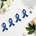 thumbnail image 2 of Alfileres de concientización sobre el cáncer con cinta azul, 20 unidades, para eventos de caridad, 2 of 7