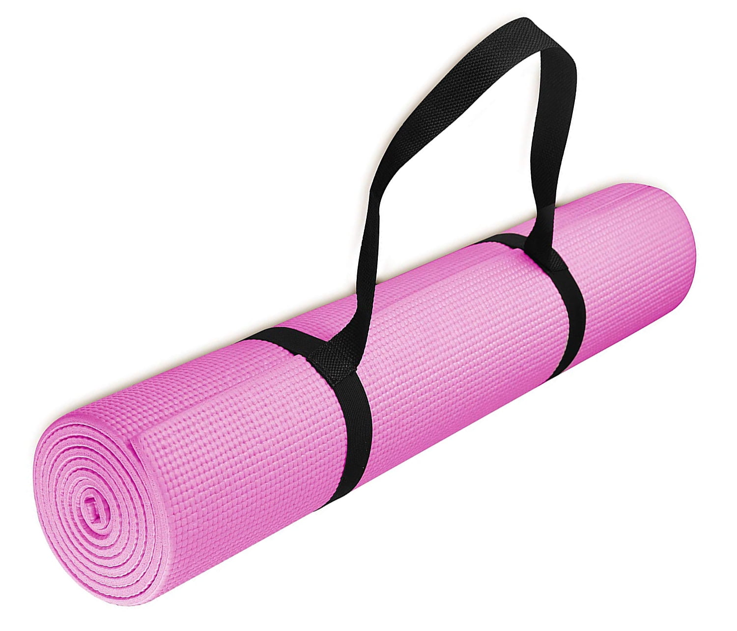 NSPIRE FIT 1/4 Inch Yoga Mat Exercise Mat with Carry Strap