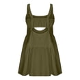 thumbnail image 4 of Women Tennis Dress with Built in Shorts and Bra,Sleeveless Casual Summer Backless Golf Dress,Workout Athletic Dress, 4 of 5