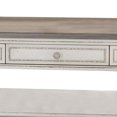 thumbnail image 3 of Benjara Cottage Cocktail Table with Shelf and Turned Legs, White and Brown, 3 of 5
