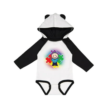 

Inktastic Autism Awareness Puzzle Piece Boy Gift Baby Boy or Baby Girl Long Sleeve Bodysuit