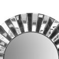 thumbnail image 4 of The Urban Port UPT-226276 28 in. Miroir Mural Flottant Rond avec Cadre Miroir Work&44; Silver, 4 of 5
