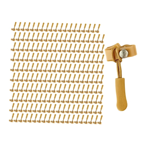 Kit de reparación de cremalleras, repuestos universales, tiradores de cremallera cómodos y extraíbles Caqui