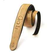 PRS Padded Leather Signature Strap, Sandstone/Black