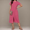 thumbnail image 4 of Robe d'Été pour Femme Dégradé Sans Manches à Col en V Maxi, 4 of 9