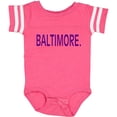thumbnail image 3 of Inktastic Baltimore in Purple Text Boys or Girls Baby Bodysuit, 3 of 5